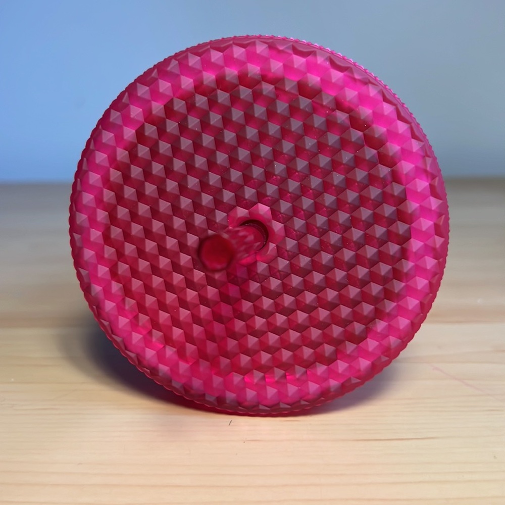 Studded Soft Touch Starbucks 2023 Mother's Day Ruby Pink Venti Tumbler Cold Cup - Picture 6 of 8